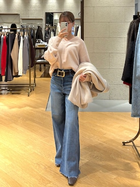 「ピンクニット」｜mhoo000さん（レディース・156cm）の秋コーディネート