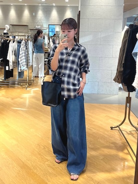 「RIVE DROITE（リヴドロワ）のアイテム（サンダル）」を使った、mhoo000さん（骨格ウェーブ・レディース・156cm）の夏コーディネート