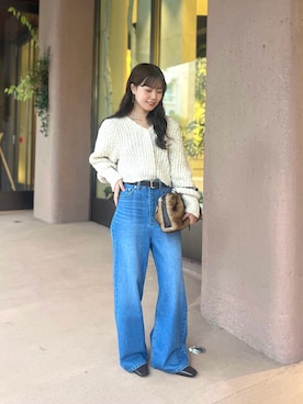 「アイテム（ハンドバッグ）」を使った、mhoo000さん（レディース・156cm）の秋コーディネート