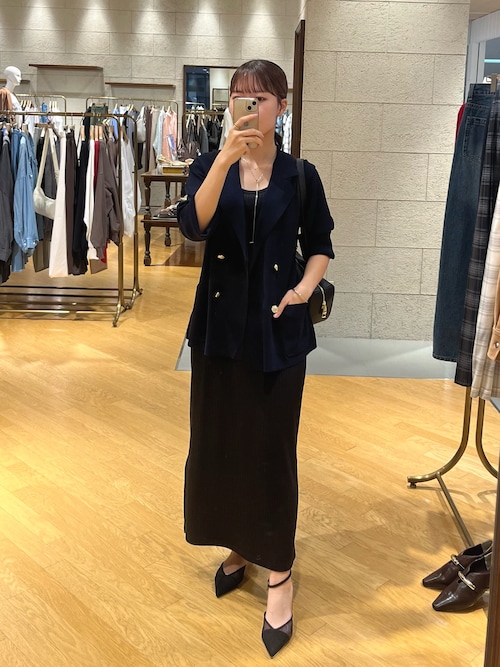 （美品）リヴドロワ　ロングワンピース リブタンクワンピース　サイズ：FREE リヴドロワ リブタンクワンピース