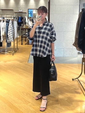 「RIVE DROITE（リヴドロワ）のアイテム（サンダル）」を使った、mhoo000さん（骨格ウェーブ・レディース・156cm）の夏コーディネート