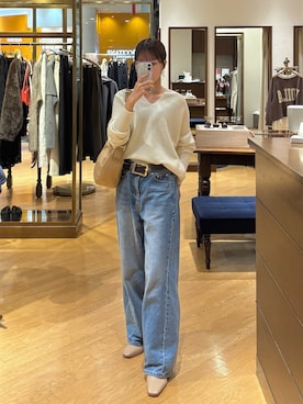 「ニット/セーター」｜mhoo000さん（レディース・156cm）の冬コーディネート