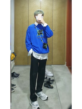 「ADER error（アーダーエラー）のアイテム（バッグ）」を使った、オタクさん（メンズ・174cm）の秋コーディネート