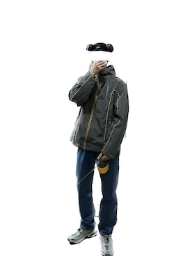 「DIESEL（ディーゼル）のアイテム（ナイロンジャケット）」を使った、オタクさん（メンズ・174cm）の冬コーディネート