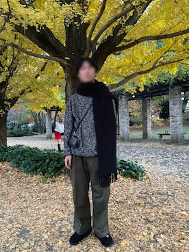 「WYM」｜「アイテム（モカシン/デッキシューズ）」を使った、つっかーさん（メンズ・172cm）の秋コーディネート