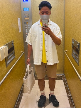 「URBAN RESEARCH（アーバンリサーチ）のアイテム（チノパンツ）」を使った、はっとさん（メンズ・172cm）の夏コーディネート