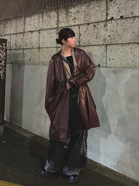 「Ameri（アメリ）のアイテム」を使った、miさん（レディース・162cm）の冬コーディネート