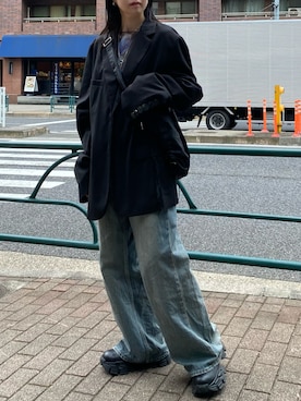 「STUDIOUS(ステュディオス)のアイテム」を使った、miさん(レディース・163cm)の夏コーディネート