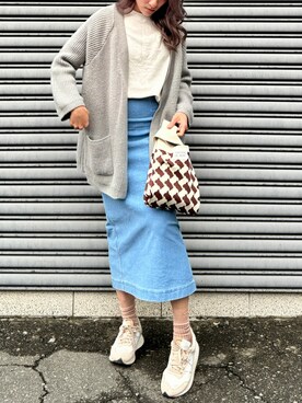 「Roots Canadaのアイテム（トップス）」を使った、ycloさん（レディース・161cm）の冬コーディネート