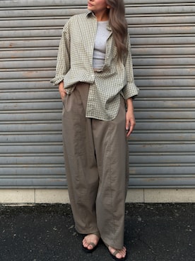 「coen（コーエン）のアイテム（パンツ）」を使った、ycloさん（レディース・161cm）の秋コーディネート