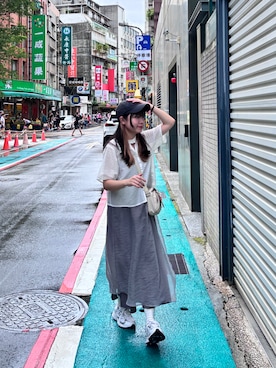 「アイテム（キャップ）」を使った、5hii2yさん（レディース・150cm）の秋コーディネート