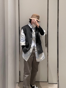 「今日のコーデ」｜「アイテム（パンツ、シルバー系）」を使った、165boyさん（メンズ・165cm）の秋コーディネート