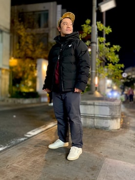 「Reebok（リーボック）のアイテム（ジャケット/アウター）」を使った、rUiさん（メンズ・175cm）の秋コーディネート