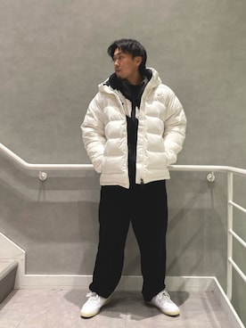 「Reebok（リーボック）のアイテム（ジャケット/アウター）」を使った、KOYAさん（メンズ・173cm）の冬コーディネート