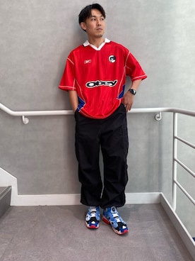 「アイテム（アウトドア/スポーツ）」を使った、KOYAさん（メンズ・173cm）の夏コーディネート