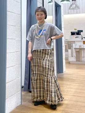 omizo555さんの「パールタレンネックレス　249411」を使ったコーディネート
