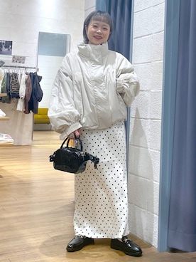 「アイテム（リング）」を使った、omizo555さん（レディース・153cm）の冬コーディネート