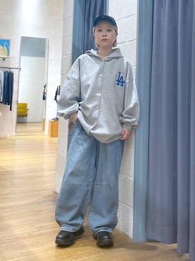 「アイテム（パーカー）」を使った、omizo555さん（レディース・153cm・20代）の夏コーディネート