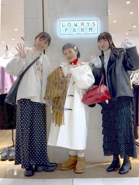 「アイテム（ダッフルコート）」を使った、omizo555さん（レディース・153cm）の冬コーディネート