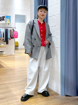 「アイテム（ハンチング/ベレー帽）」を使った、omizo555さん（レディース・153cm・20代）の秋コーディネート
