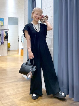 「アイテム（財布/小物、ブラウン系）」を使った、omizo555さん（レディース・153cm）の夏コーディネート