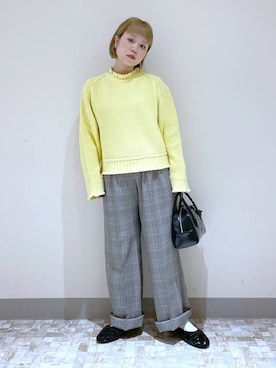 「アイテム（ピアス（両耳用））」を使った、omizo555さん（レディース・153cm・20代）の秋コーディネート