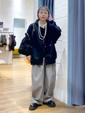 「アイテム（サンダル）」を使った、omizo555さん（レディース・153cm・20代）の冬コーディネート