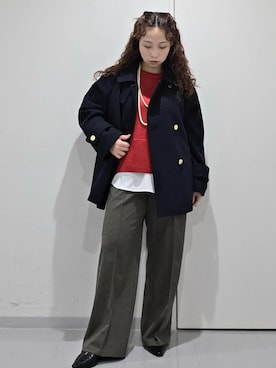 「アイテム（その他アウター）」を使った、aynさん（レディース・153cm・20代）の秋コーディネート