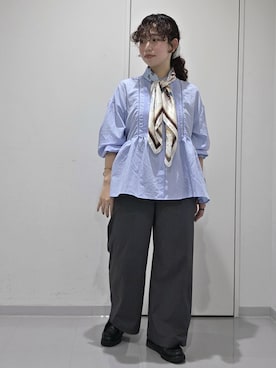 「アイテム（財布/小物）」を使った、aynさん（レディース・153cm）の秋コーディネート
