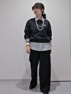 「アイテム（スウェット）」を使った、aynさん（レディース・153cm・20代）の秋コーディネート