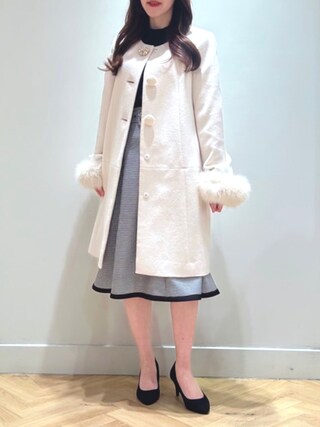 レッセパッセ☆異素材コクーンコート レッセパッセ☆異素材コクーンコート