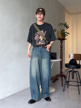 「CPCM（シーピーシーエム）のアイテム（帽子）」を使った、kaise11さん（メンズ・176cm）の春コーディネート