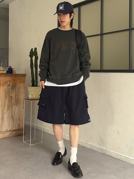 「CPCM（シーピーシーエム）のアイテム（帽子）」を使った、kaise11さん（メンズ・176cm）の春コーディネート
