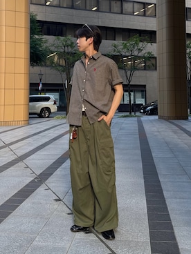 「CPCM（シーピーシーエム）のアイテム（パンツ）」を使った、kaise11さん（メンズ・176cm）の夏コーディネート