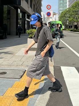 「CPCM（シーピーシーエム）のアイテム（帽子）」を使った、kaise11さん（メンズ・176cm）の夏コーディネート