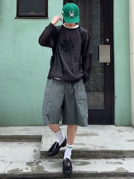 「CPCM（シーピーシーエム）のアイテム（帽子）」を使った、kaise11さん（メンズ・176cm）の春コーディネート