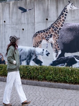 「L.L.Bean（エルエルビーン）のアイテム」を使った、hal806さん（レディース・162cm）の冬コーディネート