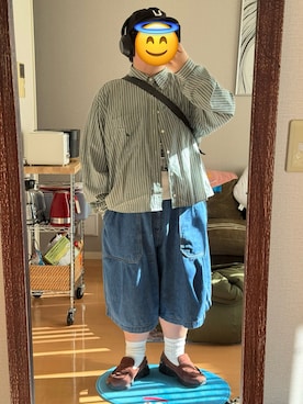 お太りさまさん（メンズ・168cm）の秋コーディネート