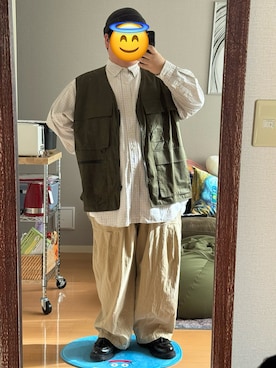 お太りさまさん（メンズ・168cm）の秋コーディネート