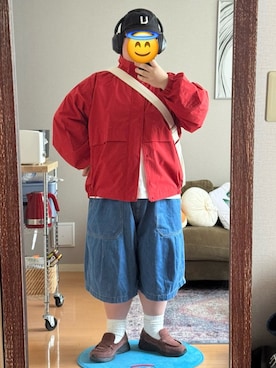 「ANGLAN（アングラン）のアイテム（パンツ）」を使った、お太りさまさん（メンズ・168cm）の冬コーディネート