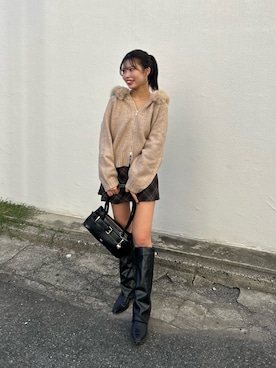 「フード」｜Misatoさん（レディース・160cm）の秋コーディネート