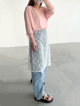 「チュール」｜おりおりさん（レディース・153cm）の春コーディネート