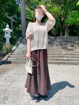 「ごきげんウィーク」｜「アイテム（キャミソール）」を使った、k a n a ☺︎さん（レディース・160cm）の春コーディネート