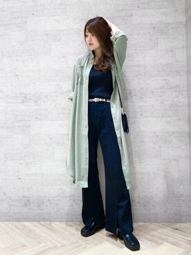 「PAGEBOY（ページボーイ）のチェーンスタッズショルダー（ショルダーバッグ）」を使った、maimaiさん（レディース・169cm）の秋コーディネート