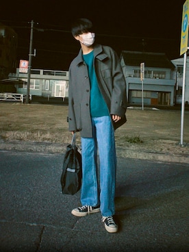 「エコバッグ」｜om1toさん（メンズ・180cm）の冬コーディネート