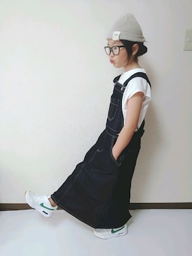 「アイテム（オールインワン・サロペット）」を使った、kikkiさん（キッズ・130cm）の夏コーディネート