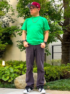 「アイテム（腕時計）」を使った、melOnさん（メンズ・173cm）の夏コーディネート
