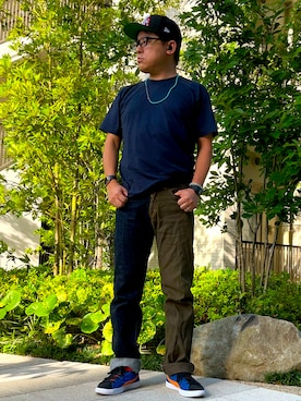 「アイテム（財布/小物）」を使った、melOnさん（メンズ・173cm・40代）の夏コーディネート