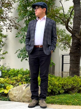 「アイテム（腕時計）」を使った、melOnさん（メンズ・173cm）の秋コーディネート