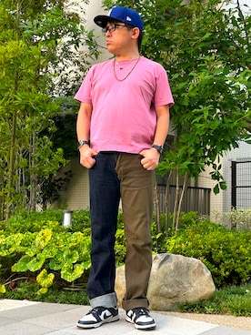 「アイテム（デジタル腕時計）」を使った、melOnさん（メンズ・173cm）の夏コーディネート
